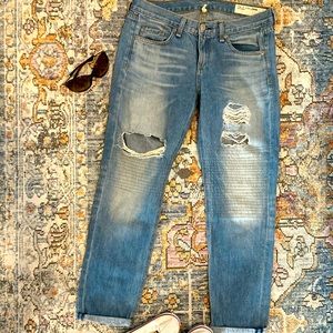 Rag & Bone distressed boyfriend jeans